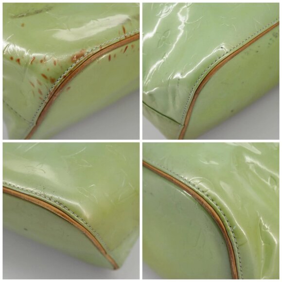 LOUIS VUITTON Monogram Vernis Houston Hand Bag Baby Blue M91005 LV Auth 98882 - Picture 14 of 16